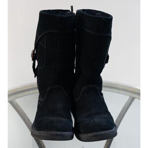 UGG | Cargo‎ III w/Pockets 5918 Black Suede and Shearling Boots Womens Size 5 US